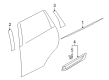 Diagram for Mitsubishi Outlander PHEV Door Moldings - 5757A292
