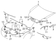 Diagram for Mitsubishi Hood - 5900A392