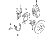 Diagram for Mitsubishi 3000GT Brake Dust Shields - MB895606