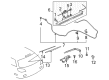 Diagram for Mitsubishi Wiper Arm - MR971507