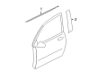 Diagram for Mitsubishi Outlander Sport Door Moldings - 5727A213