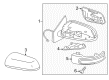 Diagram for Mitsubishi Car Mirror - 7632C368