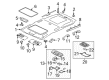 Diagram for Mitsubishi Outlander Interior Lights - MR654601