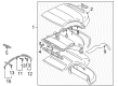 Diagram for Mitsubishi Eclipse Weather Strip - MR987674