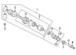 Diagram for Mitsubishi Axle Shaft - MR581360