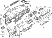 Diagram for Mitsubishi Dash Panel Vent Portion Covers - 8030A455XA