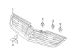 Diagram for Mitsubishi Galant Grille - 7450A582