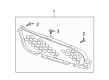 Diagram for Mitsubishi Eclipse Grille - 7450A382XA