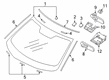 Diagram for Mitsubishi Windshield - 6102B820