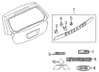 Diagram for Mitsubishi Outlander Emblem - MN190257
