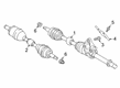 Diagram for Mitsubishi Automatic Transmission Seal - 2702A014