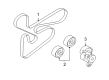 Diagram for Mitsubishi Drive Belt - 4451A114