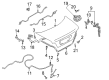 Diagram for Mitsubishi Tailgate Lock - MR959454