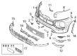 Diagram for Mitsubishi Grille - 6400J890XA