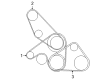 Diagram for Mitsubishi Montero Drive Belt - MD308925