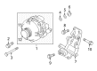Diagram for Mitsubishi Alternator Bracket - 1801A067