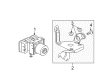 Diagram for Mitsubishi ABS Control Module - 4670A746