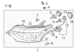 Diagram for Mitsubishi Galant Car Bulbs - MS820959