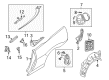 Diagram for Mitsubishi Wheelhouse - MR508306