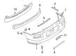 Diagram for Mitsubishi License Plate - MR348021