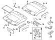 Diagram for Mitsubishi Eclipse Sun Visor - MR623070
