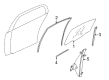 Diagram for Mitsubishi Endeavor Window Regulator - MR565454