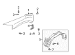 Diagram for Mitsubishi Endeavor Fender Splash Shield - MN150587