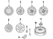Diagram for Mitsubishi Galant Wheel Bearing Dust Cap - MR761468