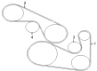 Diagram for Mitsubishi Drive Belt - 1340A132