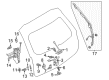 Diagram for Mitsubishi Door Screws - MS240268
