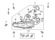 Diagram for Mitsubishi Headlight Screws - MS240199