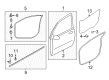 Diagram for Mitsubishi Outlander Sport Door Seal - 5725A234