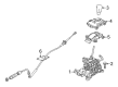 Diagram for Mitsubishi Automatic Transmission Shift Levers - 2400A460