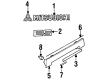 Diagram for Mitsubishi Mirage Emblem - MB882860