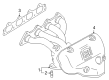Diagram for Mitsubishi Exhaust Heat Shield - MN156585