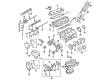Diagram for Mitsubishi Galant Timing Cover - MR984958