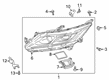 Diagram for Mitsubishi Eclipse Cross Daytime Running Lights - 26010W510P