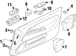 Diagram for Mitsubishi Mirage Power Window Switch - MR194824