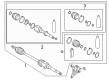 Diagram for Mitsubishi Outlander CV Boot - 39295W070P