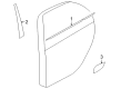 Diagram for Mitsubishi Lancer Door Moldings - 5757A090