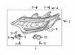 Diagram for Mitsubishi Headlight Screws - 8301D495