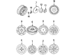 Diagram for Mitsubishi Lug Nuts - 3880A007