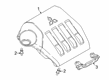 Diagram for Mitsubishi Engine Cover - 1003A341