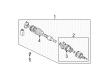 Diagram for Mitsubishi Lancer Axle Shaft - MR953745