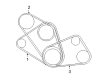 Diagram for Mitsubishi Montero Sport Drive Belt - MR148323