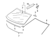 Diagram for Mitsubishi Windshield - 6102B091