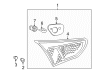 Diagram for Mitsubishi Lancer Tail Light Lens - 8336A035