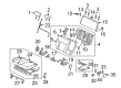 Diagram for Mitsubishi Control Arm Nut - MF430123