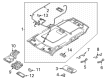 Diagram for Mitsubishi Outlander PHEV Dome Light - 8401A399
