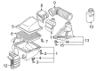 Diagram for Mitsubishi Air Filter - MZ690196